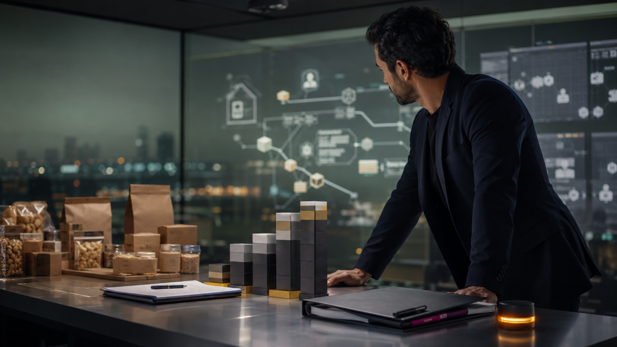 Founder analyzing Breadfast unit economics through grocery products, margin blocks, fulfillment capacity, delivery movement, and fintech layers.